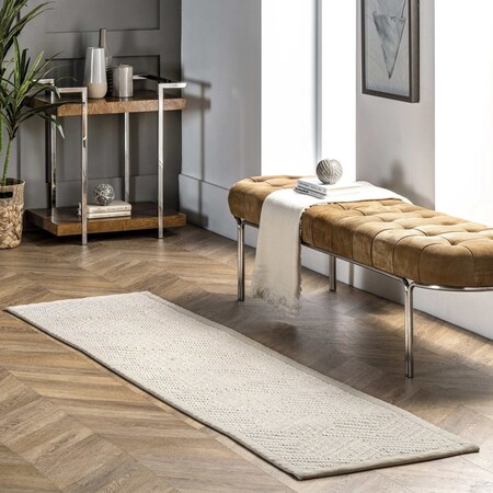 Nuloom Natural Textured Suzanne Area Rug 2ft 6in x 8ft NCAG01A-2608